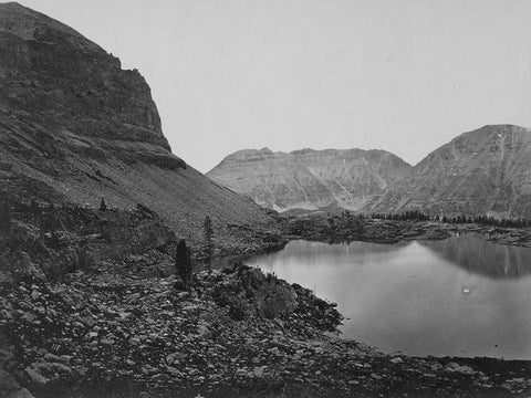 Lake Jan-Uinta Mountains-Utah Black Ornate Wood Framed Art Print with Double Matting by OSullivan, Timothy H