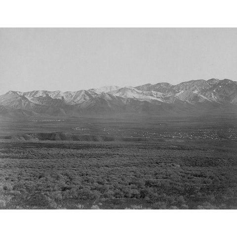 Wahsatch near Salt Lake-Utah Black Modern Wood Framed Art Print with Double Matting by OSullivan, Timothy H