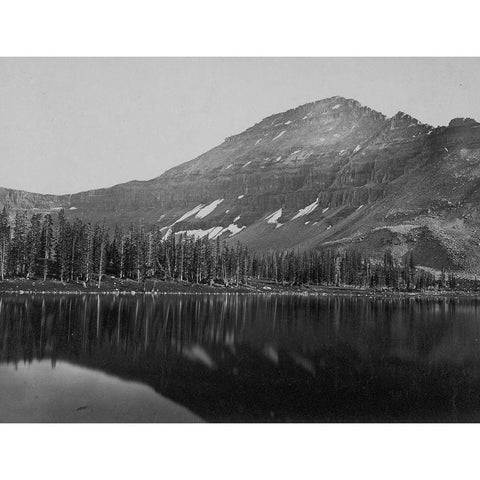 Mt. Agassiz-Uinta Mountains-Utah White Modern Wood Framed Art Print by OSullivan, Timothy H