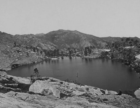 Lake Marian-Humboldt Mountains-Nevada Black Ornate Wood Framed Art Print with Double Matting by OSullivan, Timothy H