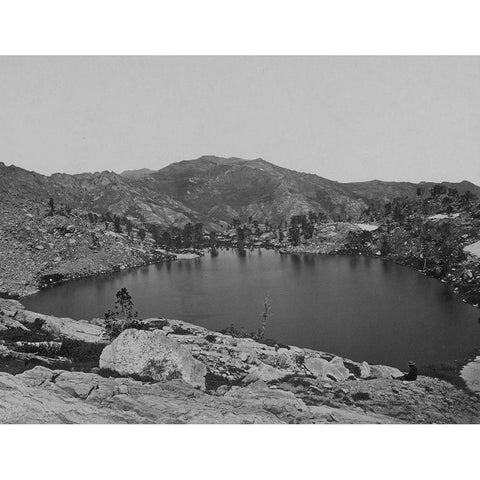 Lake Marian-Humboldt Mountains-Nevada Black Modern Wood Framed Art Print by OSullivan, Timothy H