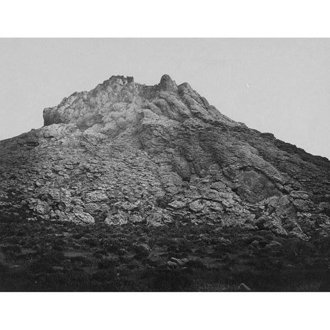 Top of Anaho Island Pyramid Lake-Nevada Black Modern Wood Framed Art Print with Double Matting by OSullivan, Timothy H