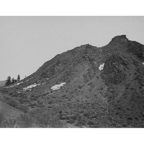 Volcanic hill-Mono Lake-California White Modern Wood Framed Art Print by OSullivan, Timothy H