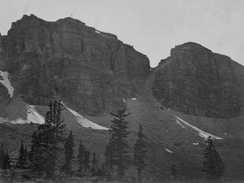 Uinta Summit head Bear River-Wyoming White Modern Wood Framed Art Print with Double Matting by OSullivan, Timothy H