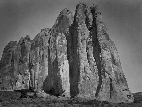 South side of Inscription Rock-New Mexico Black Ornate Wood Framed Art Print with Double Matting by OSullivan, Timothy H