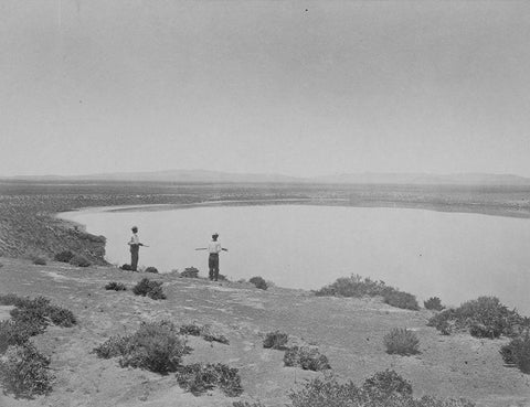 Alkali Lake-Carson Desert-Nevada Black Ornate Wood Framed Art Print with Double Matting by OSullivan, Timothy H