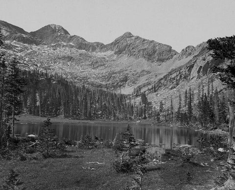 Alpine Lake-Cerro Blanco Mountains-Colorado Black Ornate Wood Framed Art Print with Double Matting by OSullivan, Timothy H