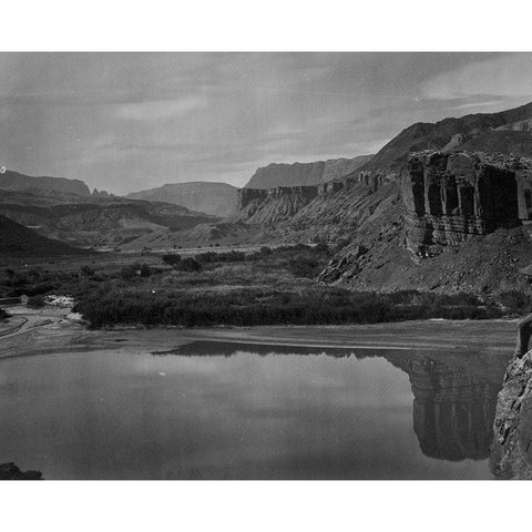 Colorado River and mouth of Paria Creek-Utah Black Modern Wood Framed Art Print with Double Matting by OSullivan, Timothy H