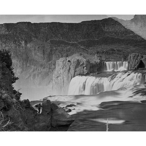 Shoshone Falls-Snake River-Idaho Gold Ornate Wood Framed Art Print with Double Matting by OSullivan, Timothy H