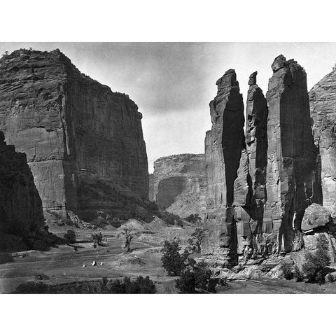 Canyon de Chelly Black Modern Wood Framed Art Print with Double Matting by OSullivan, Timothy H