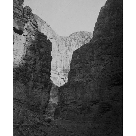 Limestone Walls-Kanab Wash-Colorado River White Modern Wood Framed Art Print by OSullivan, Timothy H