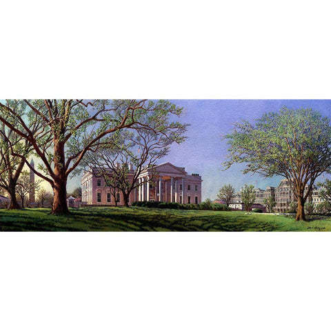 Washington Chronicle IV Black Modern Wood Framed Art Print by Wang, John Z.