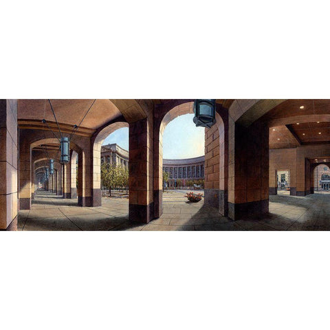 Washington Chronicle VII Black Modern Wood Framed Art Print by Wang, John Z.