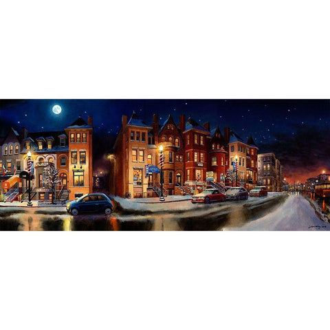 Washington Chronicle X Gold Ornate Wood Framed Art Print with Double Matting by Wang, John Z.