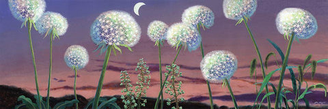 Fairland Trio I Black Ornate Wood Framed Art Print with Double Matting by Wang, John Z.