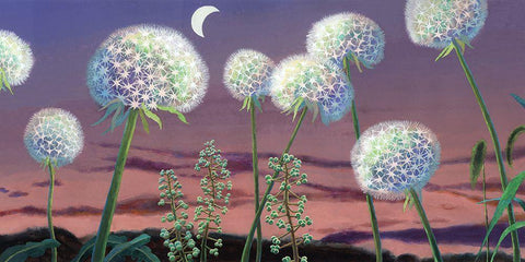 Fairland Trio II Black Ornate Wood Framed Art Print with Double Matting by Wang, John Z.