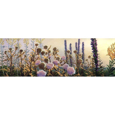 Fairland Trio III White Modern Wood Framed Art Print by Wang, John Z.