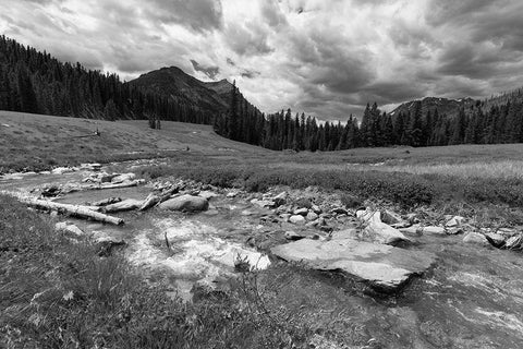 Soda Butte Creek McLaren Mine Restoration Site, Yellowstone National Park White Modern Wood Framed Art Print with Double Matting by Frank, Jacob W.