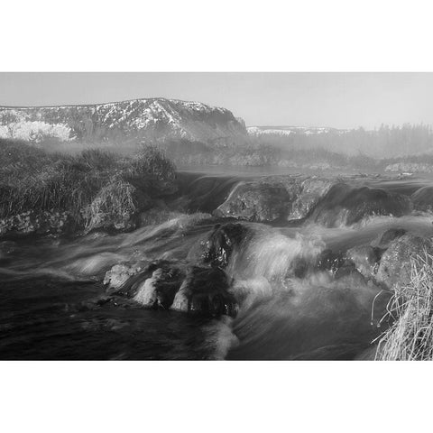 Terrace Spring Runoff Channel, Yellowstone National Park Gold Ornate Wood Framed Art Print with Double Matting by Peaco, Jim