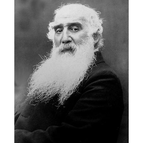 Pissarro 1900 Black Modern Wood Framed Art Print with Double Matting by Vintage Photography