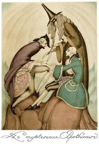 Sur talons rouges-contes image 101 White Modern Wood Framed Art Print with Double Matting by Wegener, Gerda