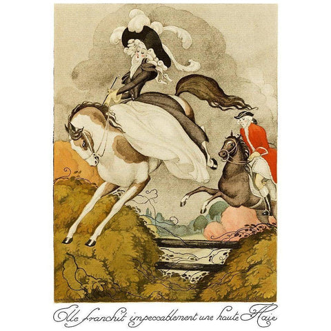 Sur talons rouges-contes image 121 White Modern Wood Framed Art Print by Wegener, Gerda