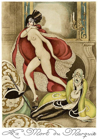 Sur talons rouges-contes image 175 White Modern Wood Framed Art Print with Double Matting by Wegener, Gerda