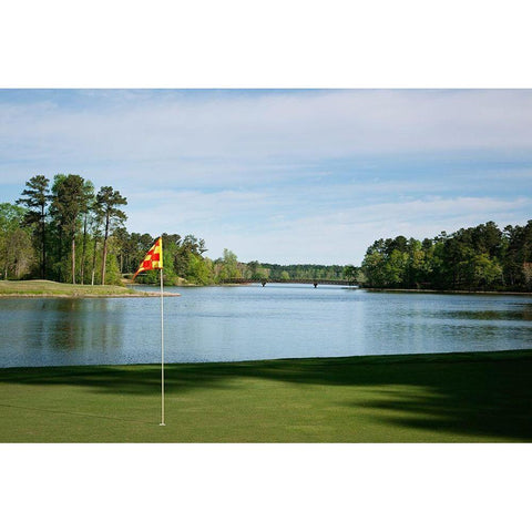 Grand National Golf Course II Black Modern Wood Framed Art Print with Double Matting by Highsmith, Carol