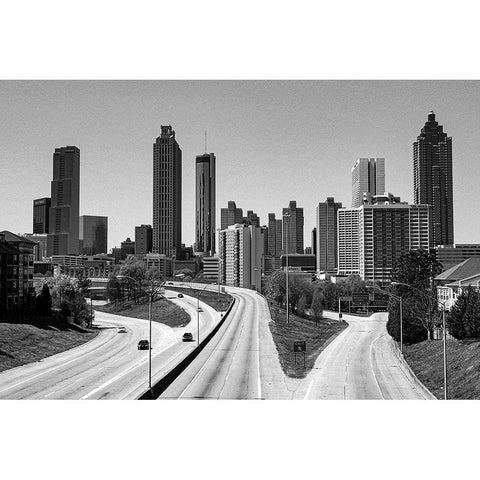 Atlanta-Georgia Gold Ornate Wood Framed Art Print with Double Matting by Georgia Picture Archive