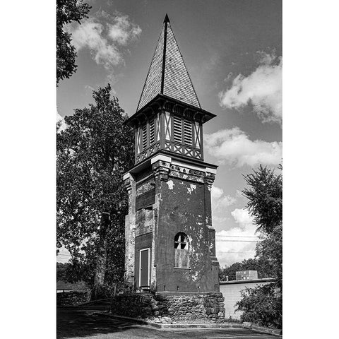 Remains of the 1869 St. Marys Episcopal Church in Athens-Georgia Black Modern Wood Framed Art Print by Highsmith, Carol