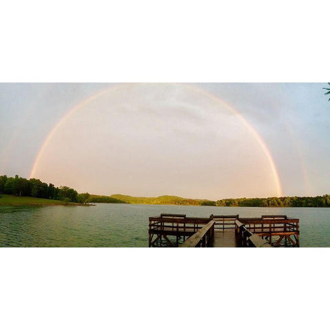 Nolin River Lake-Bee Spring-Kentucky Black Modern Wood Framed Art Print with Double Matting by Robertson, Danielle