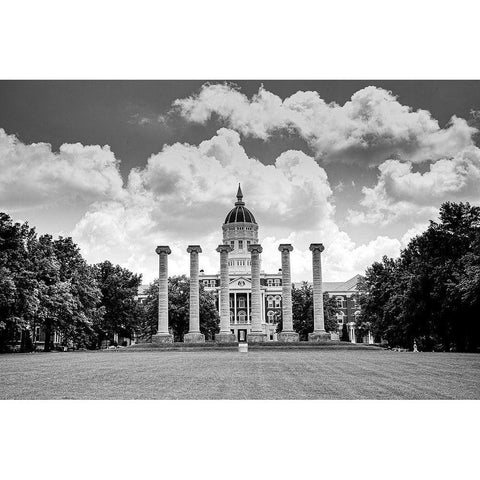 The University of Missouri located in Columbia-Missouri Gold Ornate Wood Framed Art Print with Double Matting by Highsmith, Carol