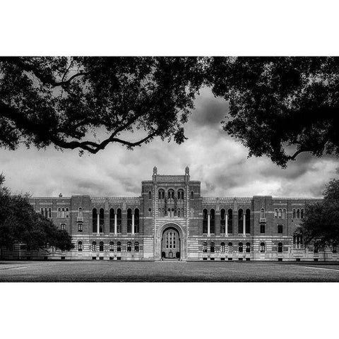Rice University-Houston-Texas Black Modern Wood Framed Art Print by Texas Picture Archive