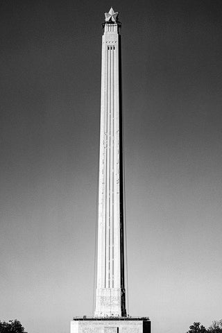 San Jacinto Monument-Texas White Modern Wood Framed Art Print with Double Matting by Highsmith, Carol