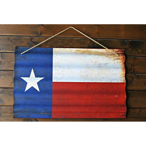 Texas State Flag Black Modern Wood Framed Art Print with Double Matting by Texas Picture Archive