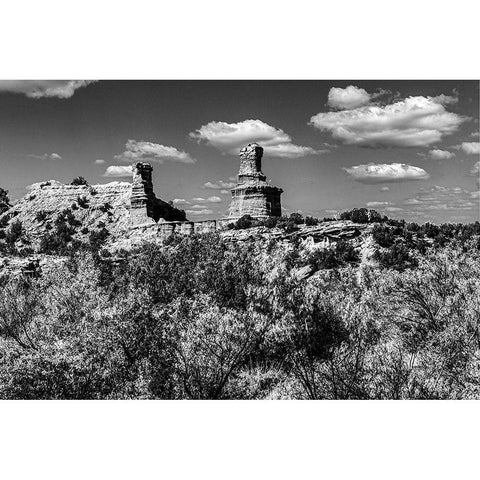 The Lighthouse-Palo Duro Canyon State Park in Armstrong County-Texas Gold Ornate Wood Framed Art Print with Double Matting by Highsmith, Carol