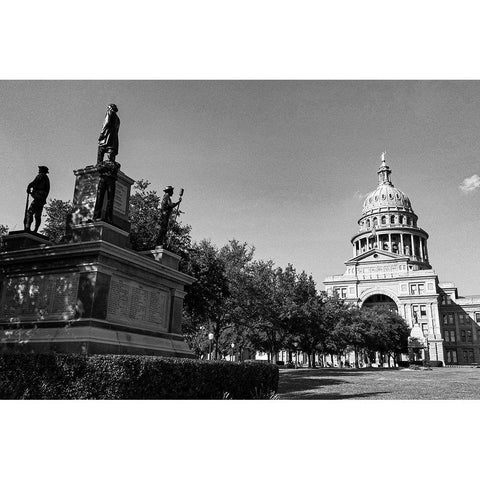 The Texas State Capitol-Austin Gold Ornate Wood Framed Art Print with Double Matting by Texas Picture Archive