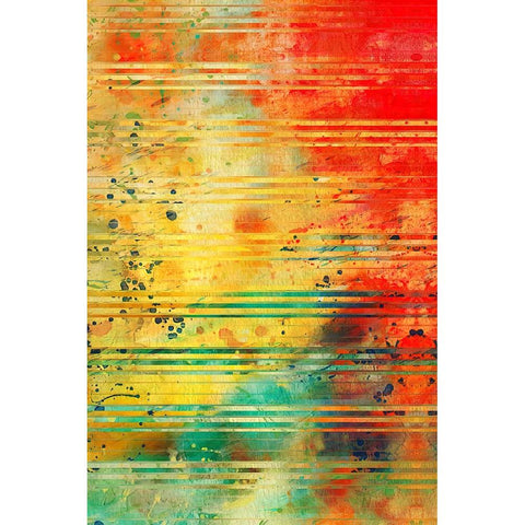 Diffraction Grating P Black Modern Wood Framed Art Print with Double Matting by Alpenglow Workshop