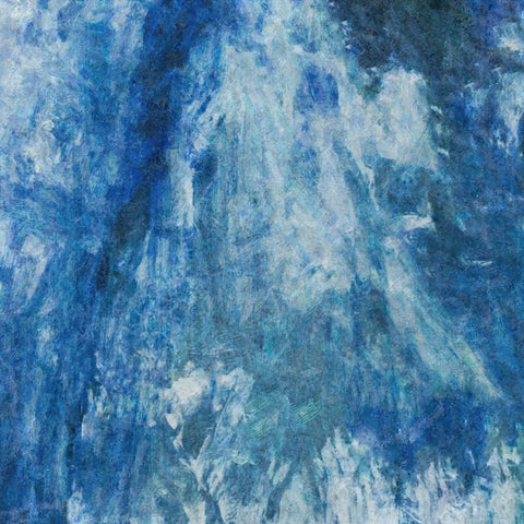 Distressed Jeans II White Modern Wood Framed Art Print with Double Matting by Alpenglow Workshop