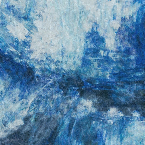 Distressed Jeans IV White Modern Wood Framed Art Print with Double Matting by Alpenglow Workshop