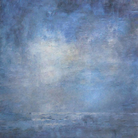 Foggy Cove Black Ornate Wood Framed Art Print with Double Matting by Alpenglow Workshop