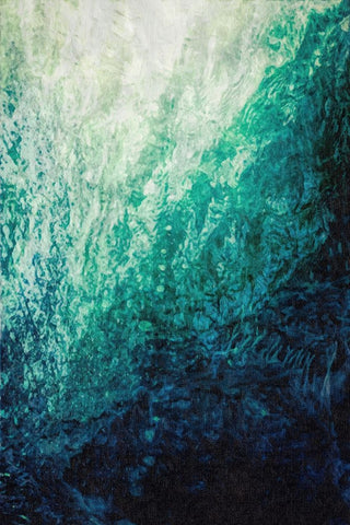 Under the Wave White Modern Wood Framed Art Print with Double Matting by Alpenglow Workshop