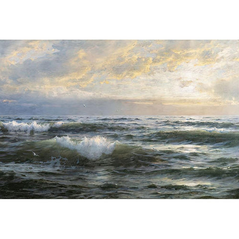 After the Storm White Modern Wood Framed Art Print by Alpenglow Workshop