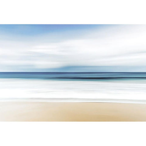 Beach Black Modern Wood Framed Art Print with Double Matting by Alpenglow Workshop