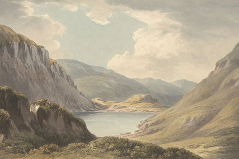 Glen Black Ornate Wood Framed Art Print with Double Matting by Alpenglow Workshop