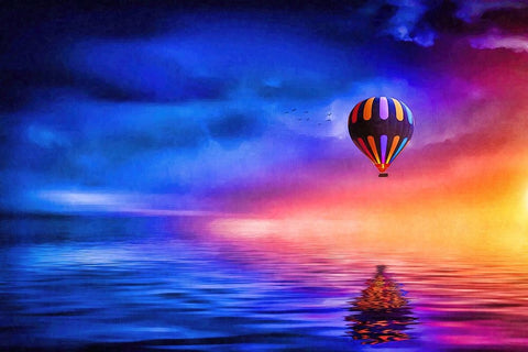 Into the West Black Ornate Wood Framed Art Print with Double Matting by Alpenglow Workshop