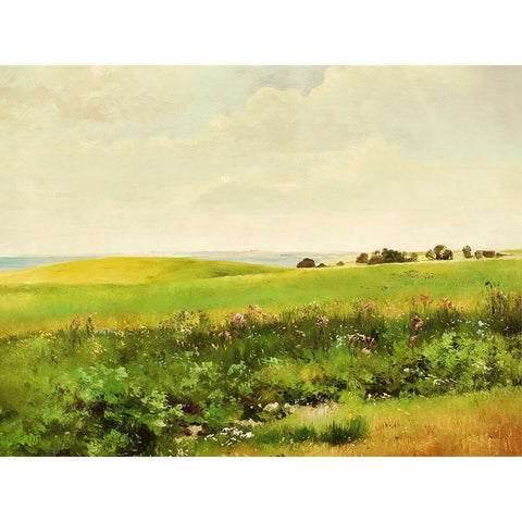 Summer Lands Gold Ornate Wood Framed Art Print with Double Matting by Alpenglow Workshop