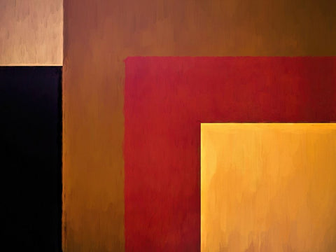 Caramel and Cappuccino White Modern Wood Framed Art Print with Double Matting by Alpenglow Workshop