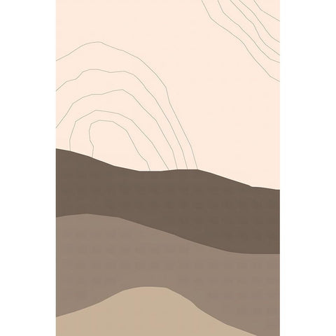 Dry Desert Lands I Gold Ornate Wood Framed Art Print with Double Matting by Alpenglow Workshop