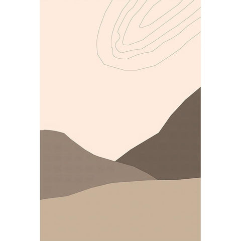 Dry Desert Lands III White Modern Wood Framed Art Print by Alpenglow Workshop